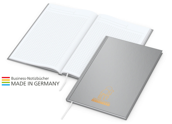 Memo-Book x.press A5, matt-silber