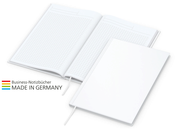 Memo-Book Bestseller A5, matt-weiß