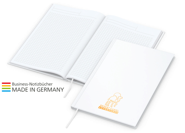Memo-Book x.press A5, matt-weiß