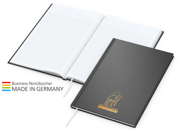 Memo-Book Bestseller A5, matt-schwarz