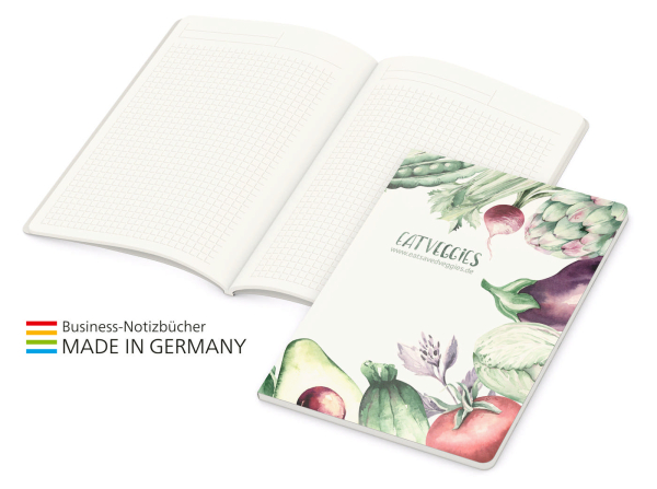 Copy-Book White green+blue A5