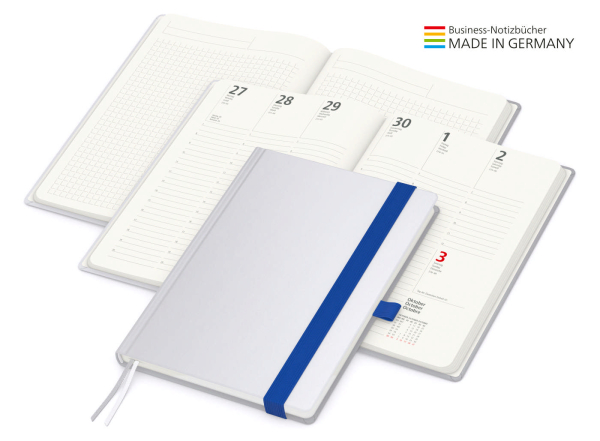 Match-Hybrid green+blue A5 Cover-Star Recycling-Matt, mittelblau