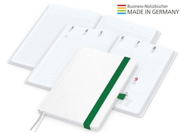 Match-Hybrid White Bestseller A5, Natura individuell, grün