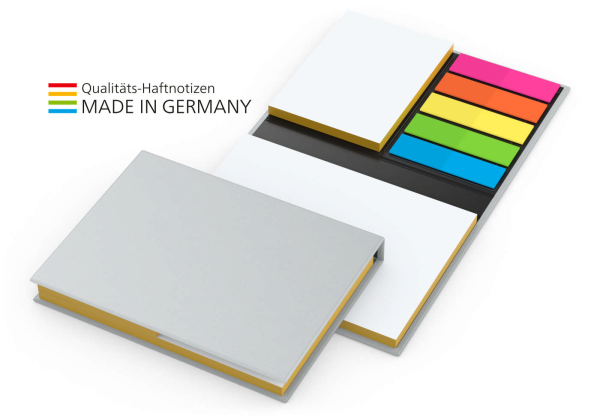 London White Bestseller 4C-Quality, Bookcover matt-individuell Farbschnitt gelb
