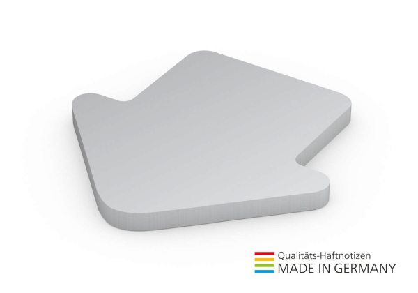 Form aus 72 x 72 mm green+blue, Pfeil
