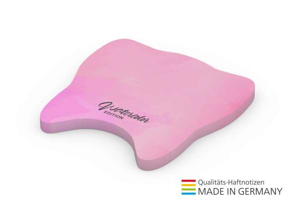 Form aus 72 x 72 mm, 50 Blatt, Zahn