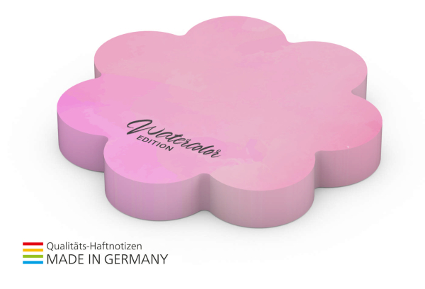 Form aus 72 x 72 mm, 100 Blatt, Blume