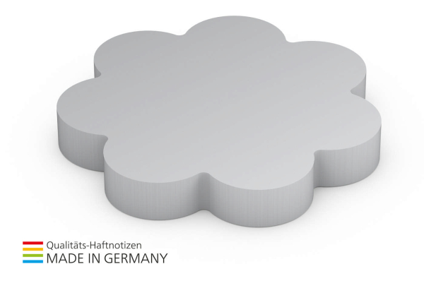 Form aus 72 x 72 mm, 100 Blatt, Blume