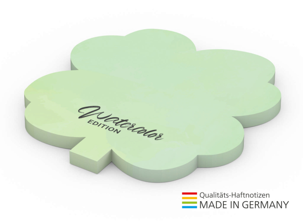Form aus 100 x 72 mm green+blue, Kleeblatt