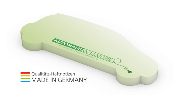 Form aus 125 x 72 mm green+blue, Auto