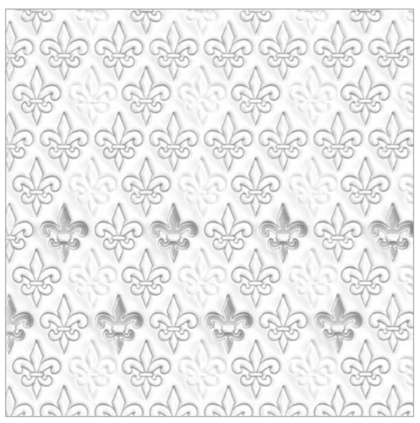 Napkins "Lily silver" 33 x 33 cm
