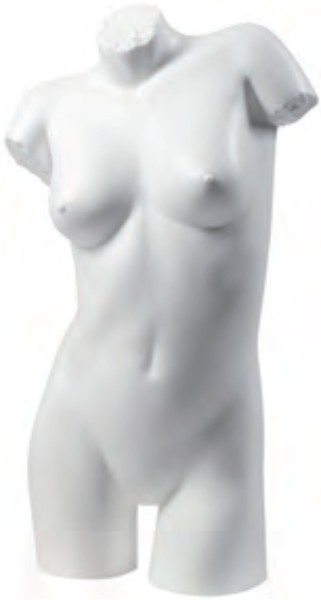 Damen-Torso  granit hell