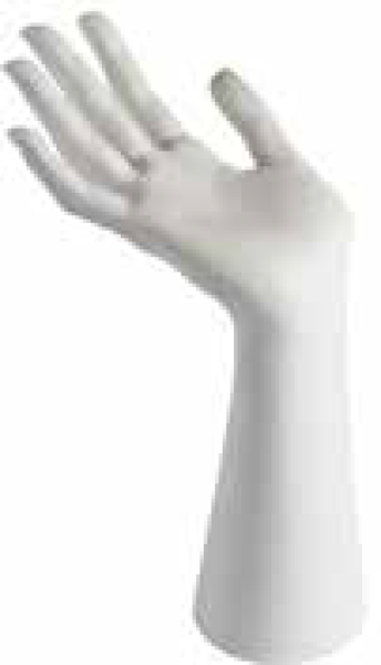 Tischhand, Dame, 25 cm, weiss