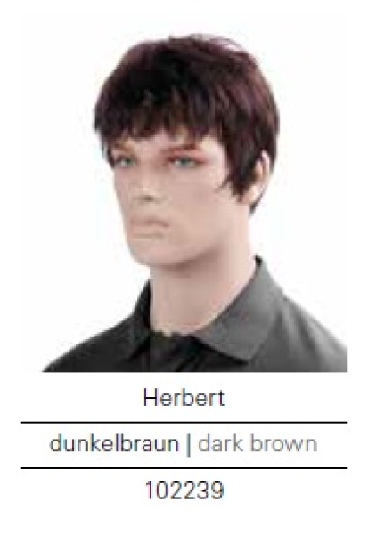 Men´s Wig Herbert, dark brown