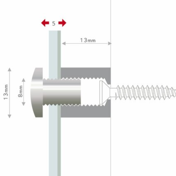Fisso Mix Ø13mm Schraubsystem