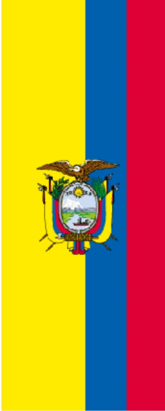 Ecuador Banner-Leihfahne 150 x 400 cm