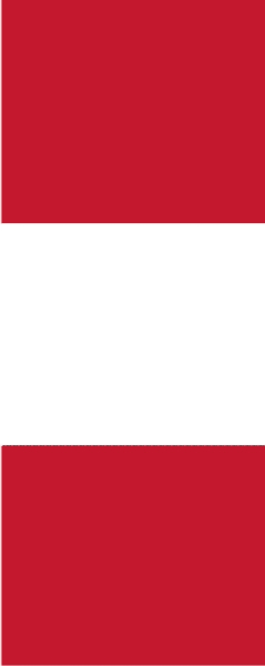 Peru Banner-Leihfahne 150 x 400 cm