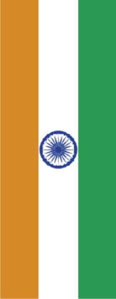 Indien Banner-Leihfahne 150 x 400 cm