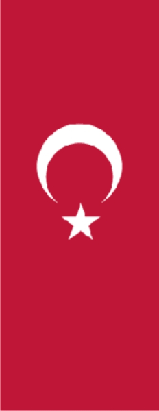 Türkiye banner rental flag 150 x 400 cm
