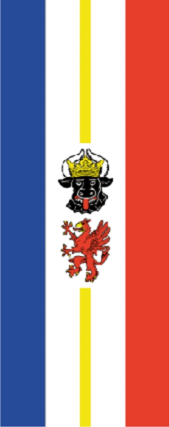 Mecklenburg-Vorpommern Banner-Leihfahne 150 x 400 cm