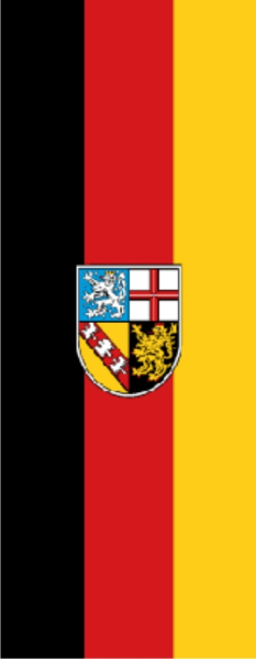 Saarland Banner-Leihfahne 150 x 400 cm