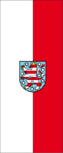 Thüringen Banner-Leihfahne 150 x 400 cm