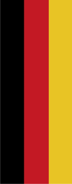 Deutschland Hochformat-Leihfahne 120 x 300 cm
