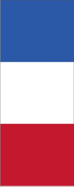 France, portrait format rental flag, 120 x 300 cm