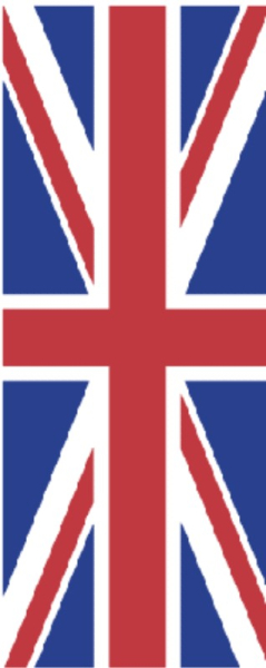 Großbritannien Hochformat-Leihfahne 120 x 300 cm