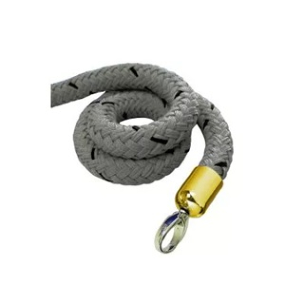 Leitpfosten-Seil grau, 2 m, gold