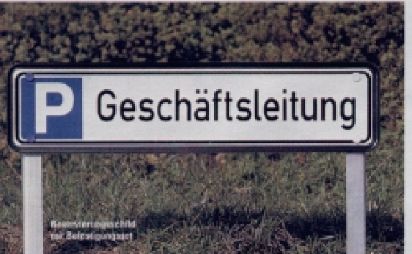 Fixing set for parking sign