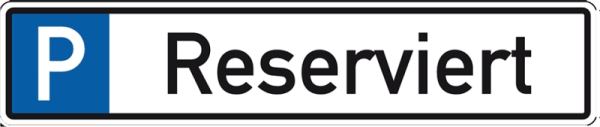 Parkplatzschild P-Reserviert