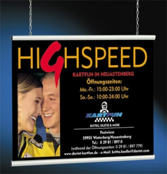 Posterklemmschiene