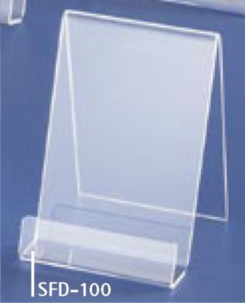 Stellschilder, SFD-100, klar, 80x100x25 mm
