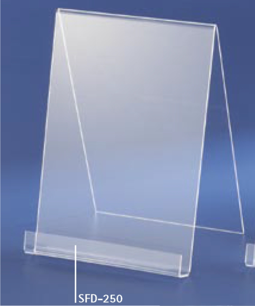 Stellschilder, SFD-250, klar, 200x250x25 mm