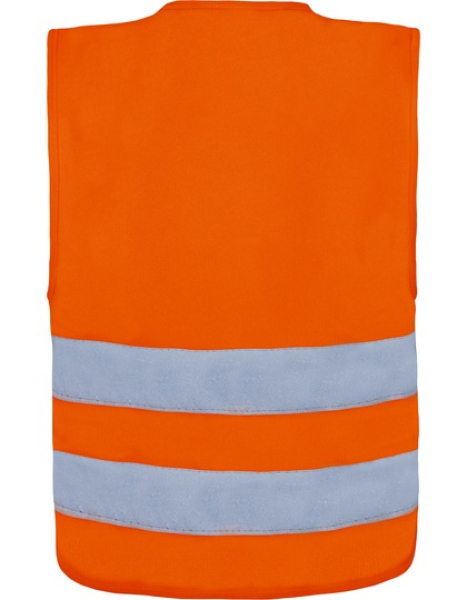 Kids´ Hi-Vis Safety Vest With Front Zipper Aalborg