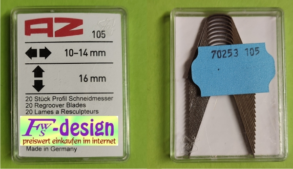Profilmesser Rund-Winkel 105