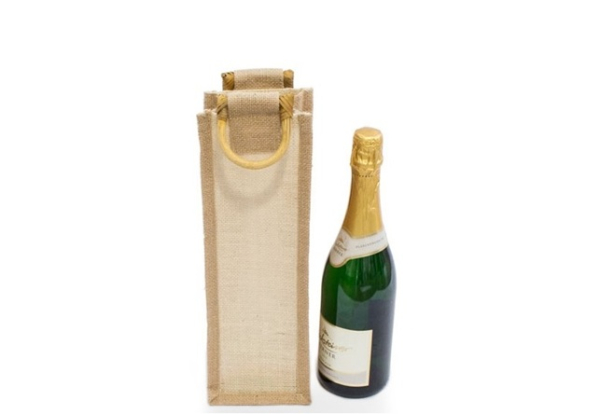 Jute WEINTASCHEN, 35 x 11 x 11 cm