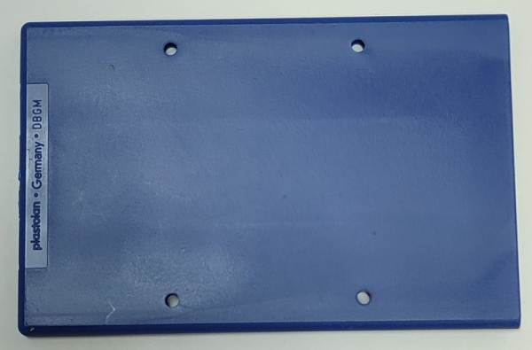 10 x Scheckkarten-Tresor, blau, 90 x 60 mm