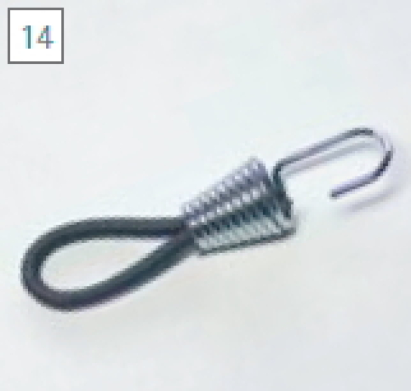 20 x monsterframe Gummiexpander grau 30 mm Ø