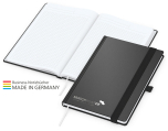 Vision-Book White Bestseller A5, schwarz inkl. Silberprägung