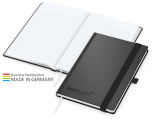 Vision-Book White Bestseller A5, schwarz inkl. Prägung schwarz-glänzend