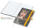 Match-Book White Bestseller A5 Cover-Star gloss-individuell, gelb