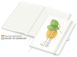Match-Book green+blue A4 Cover-Star Recycling-Matt, weiß
