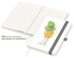 Match-Book green+blue A5 Cover-Star Recycling-Matt, silbergrau