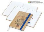 Match-Hybrid White Bestseller A4, Natura braun-individuell, mittelblau