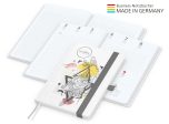 Match-Hybrid White Bestseller A5, Natura individuell, silbergrau
