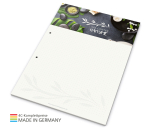 Schreibblock green+blue A4, 50 Blatt mit 2-fach Abheftlochung