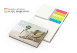 Brüssel White green+blue,  Bookcover Recycling-Matt