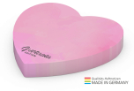Form aus 72 x 72 mm, 100 Blatt, Herz